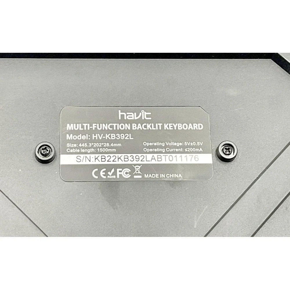 HAVIT Magic Eagle‎ Backlit Gaming Keyboard HV-KB392L